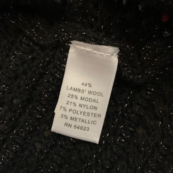 Banana Republic Women Open Front Cardigan Size Small Black Gold Shimmer - Picture 4 of 6